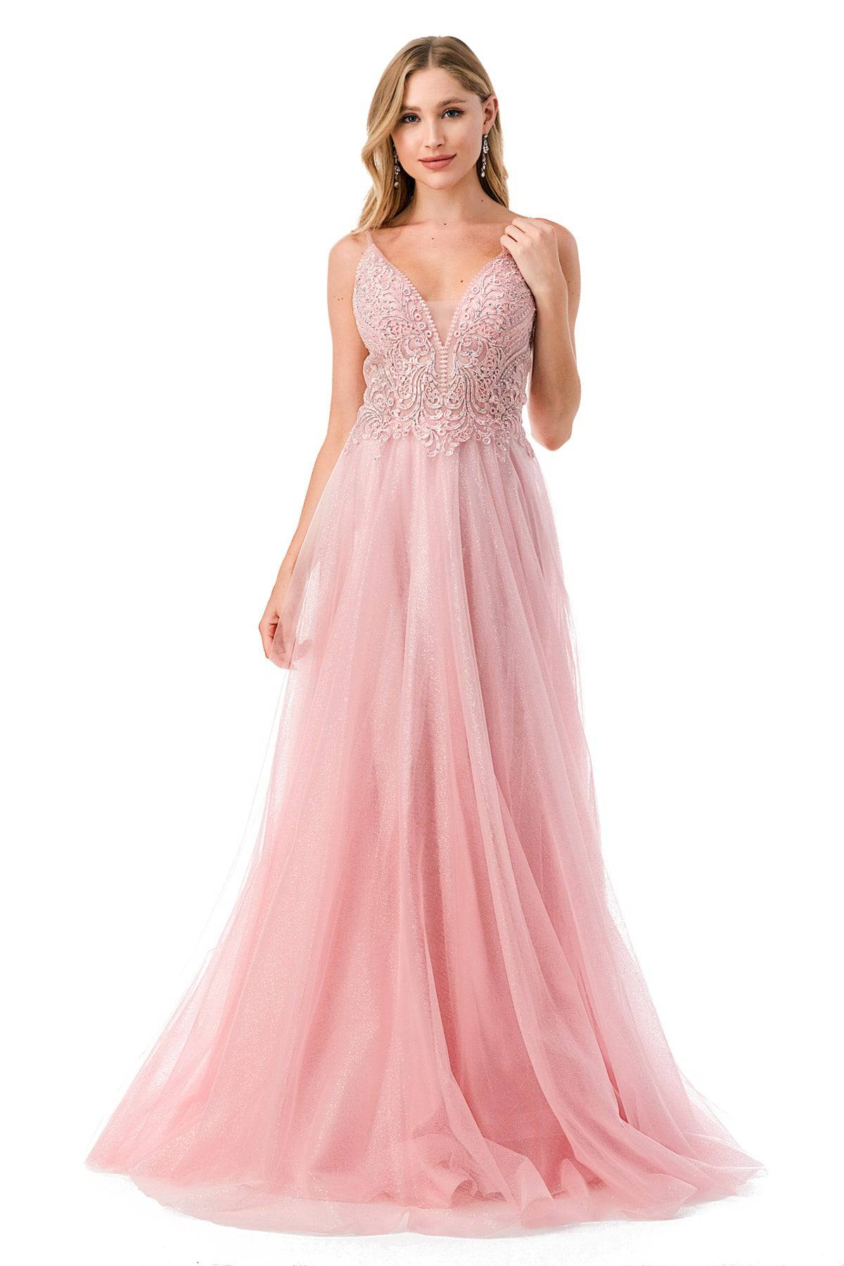 Aspeed Design L2688 Shimmering Blush Gown | 2 Colors - NORMA REED