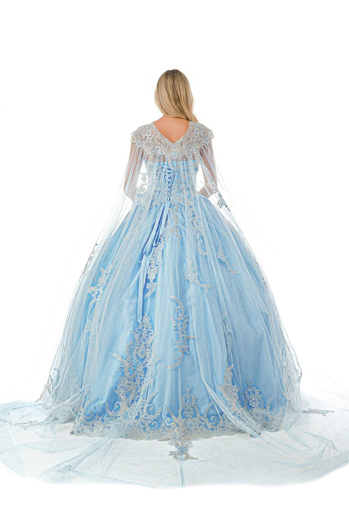 Aspeed L2726 Crystal Stone Embroidered Quinceanera Dress - NORMA REED