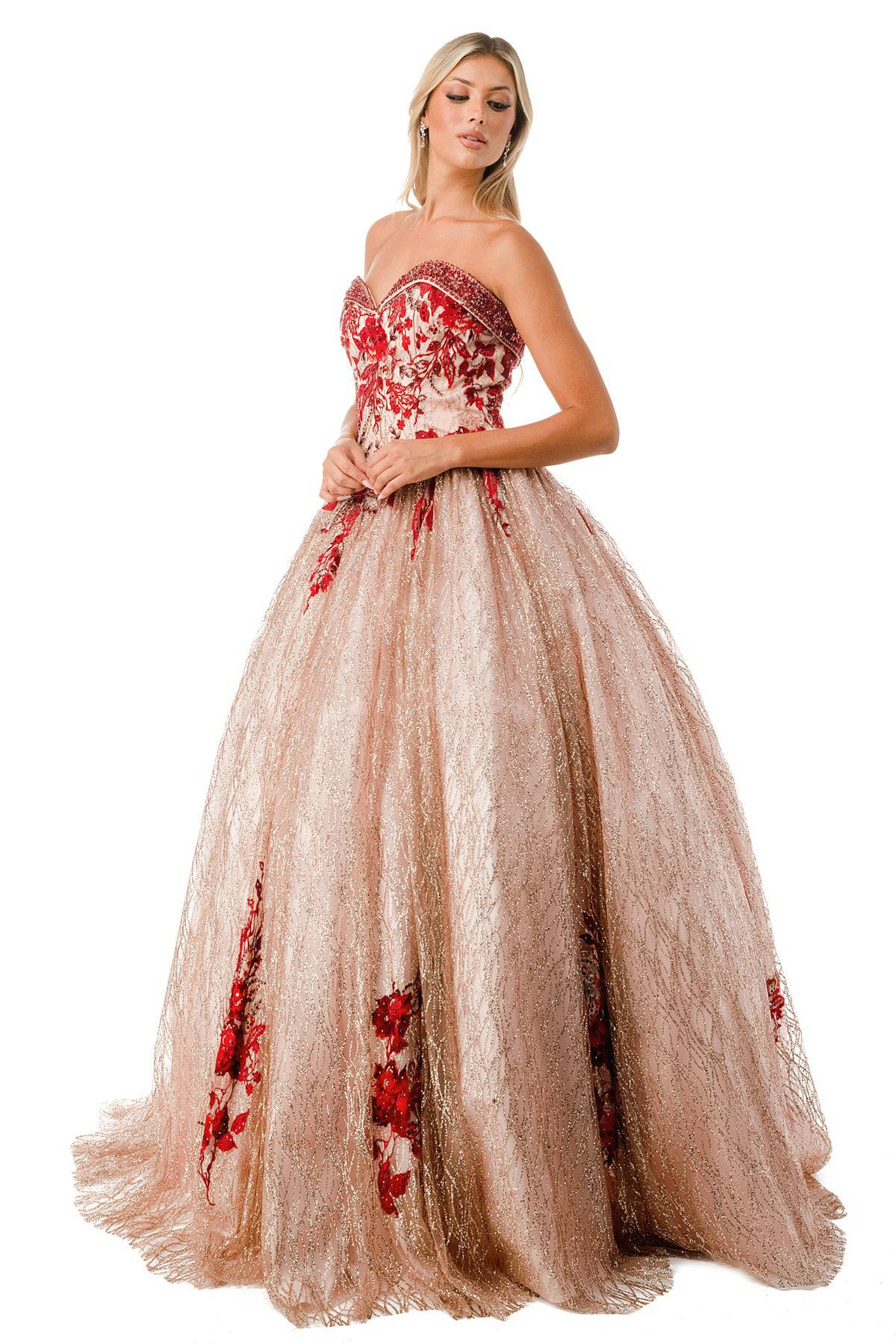 Aspeed L2730 Rose Gold Ball Gown - NORMA REED