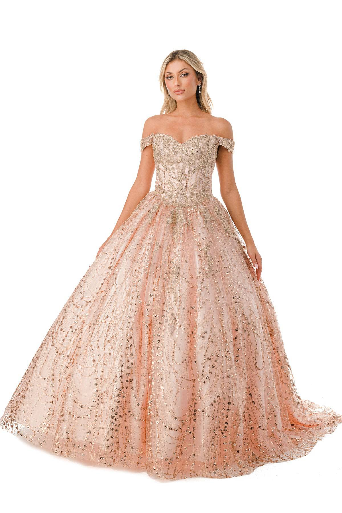 Aspeed L2753T Stunning Seqin Embroidered Quinceanera Dress - NORMA REED