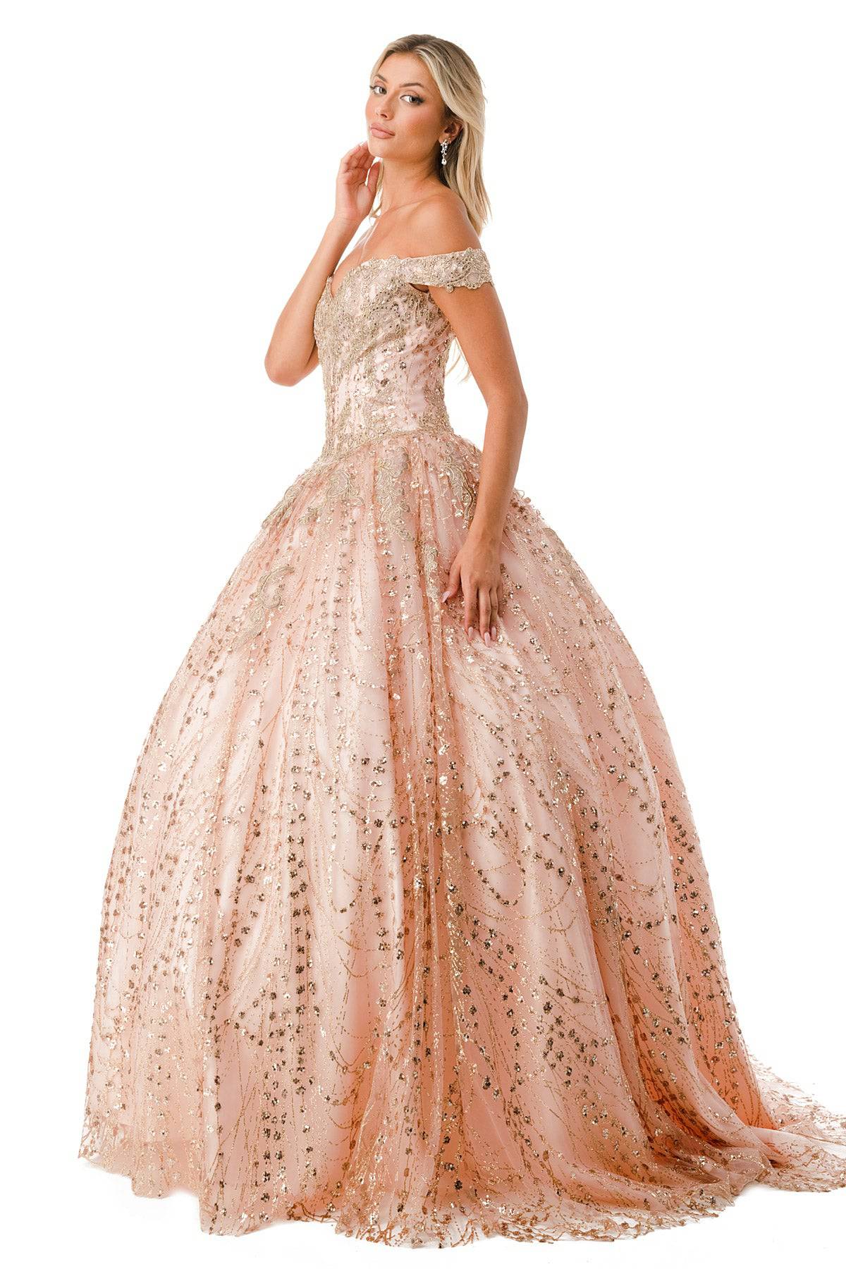 Aspeed L2753T Stunning Seqin Embroidered Quinceanera Dress - NORMA REED