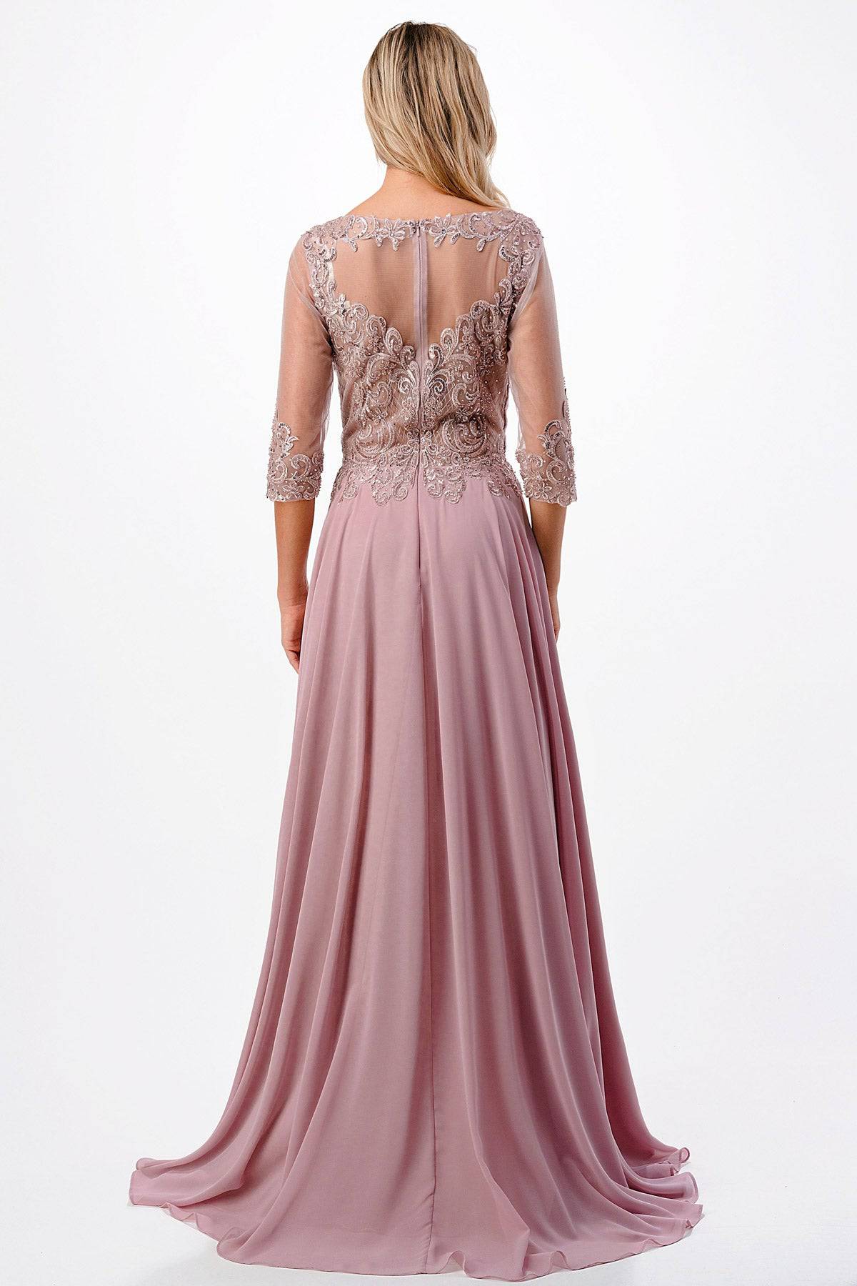 Lace clearance chiffon dress