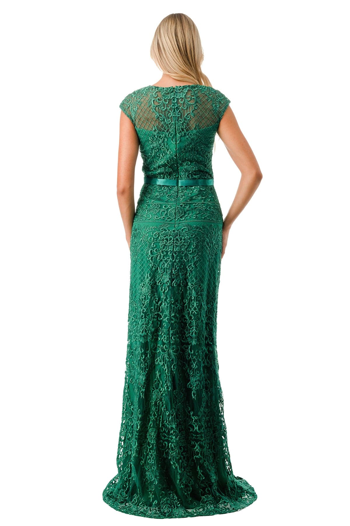 Aspeed M2732 Cap Sleeve Lace Embroidered Dress - NORMA REED