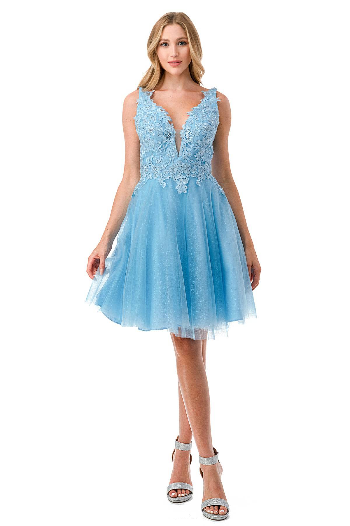 Light blue dress store homecoming