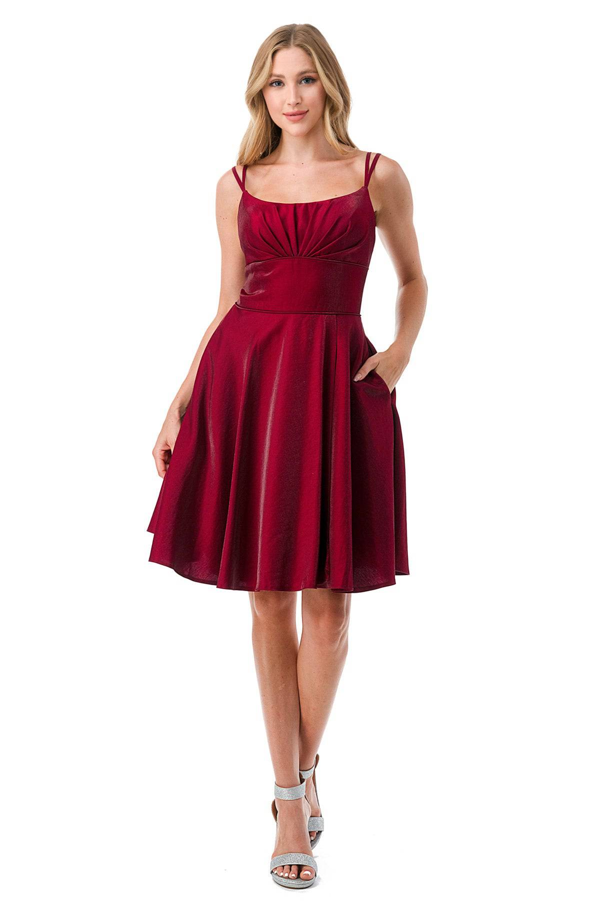 Aspeed S2741M Above Knee Short Dress with Pockets - NORMA REED