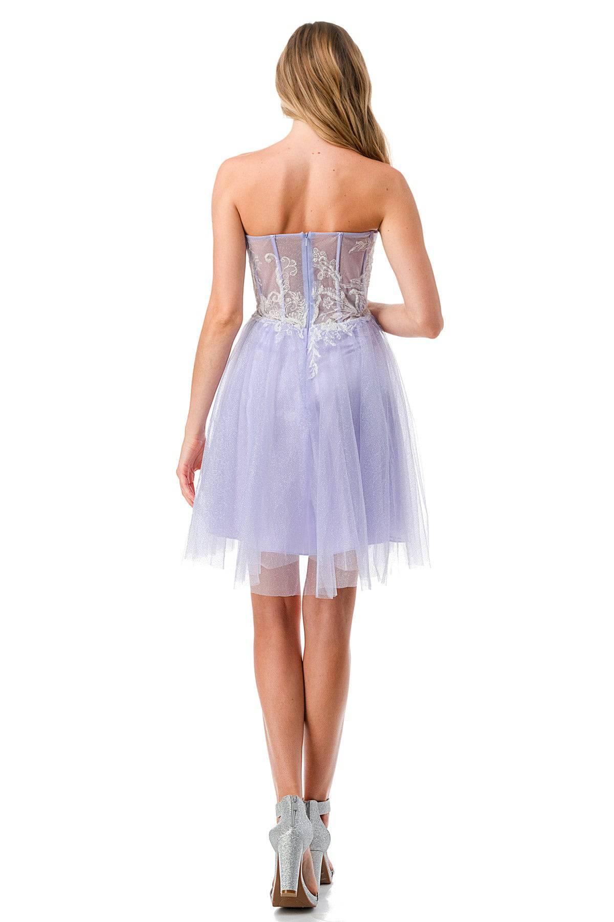 Aspeed S2745B Shimmering Corset Short Dress - NORMA REED