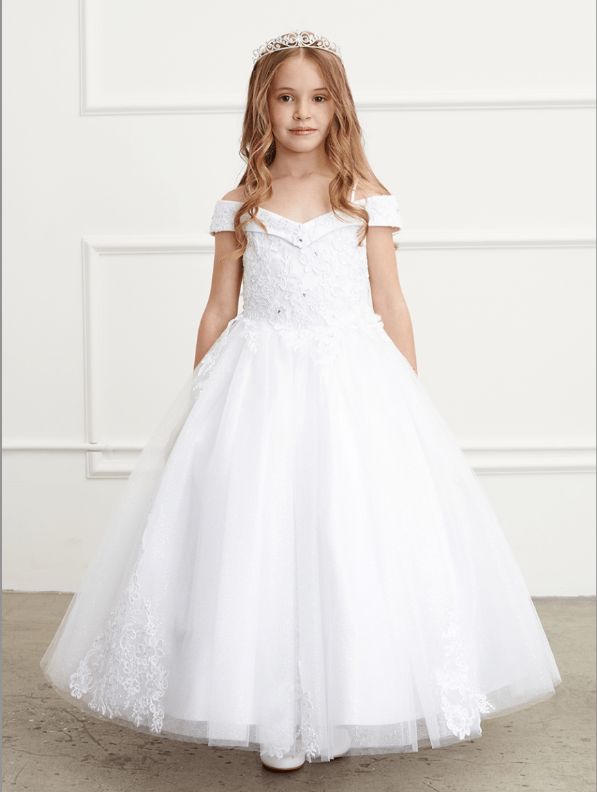Sugar Kayne C342 Long Girls Preteen Pageant Dress A-line Ballgown Laye –  Glass Slipper Formals