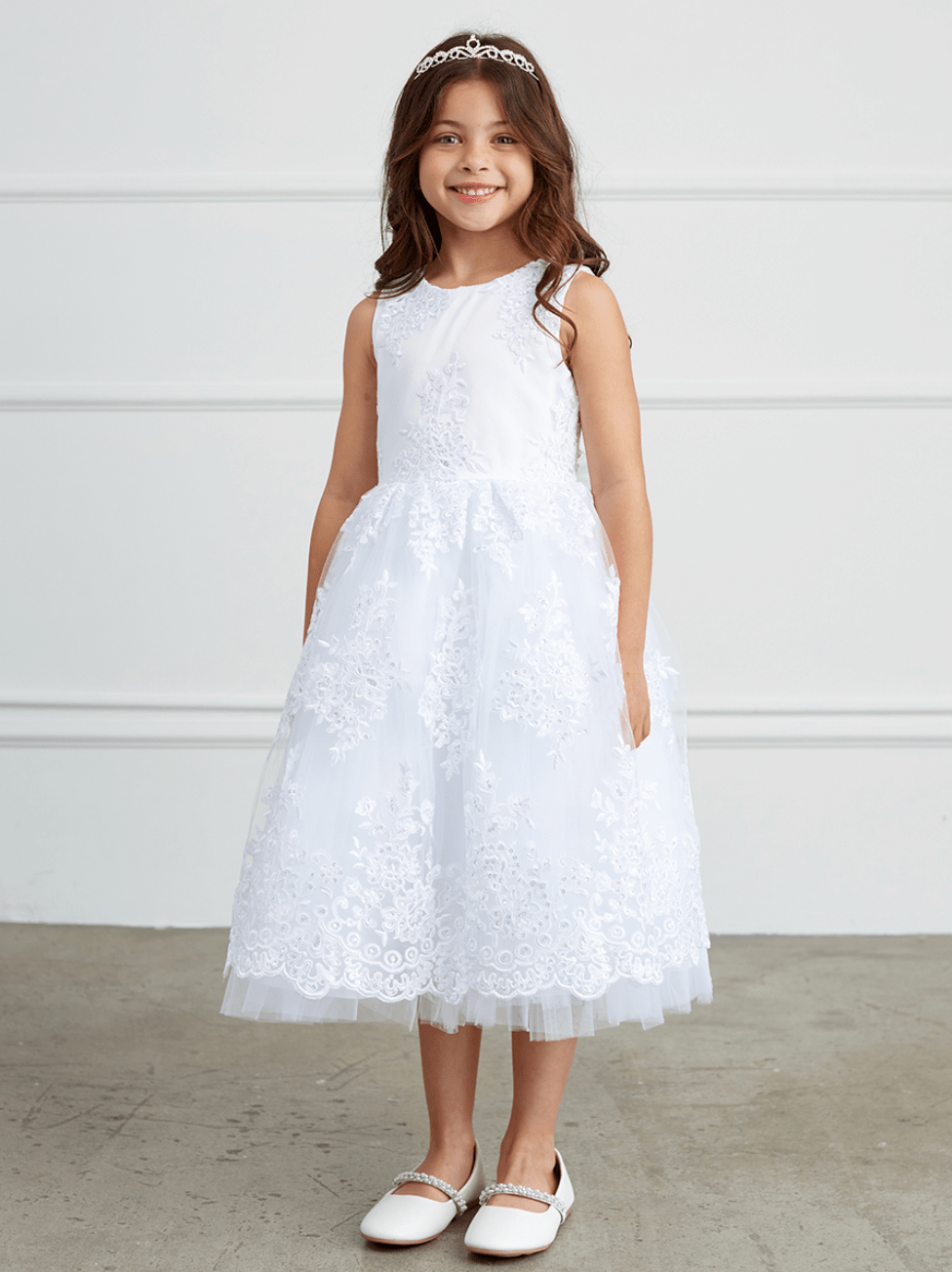 Kids white lace on sale dress