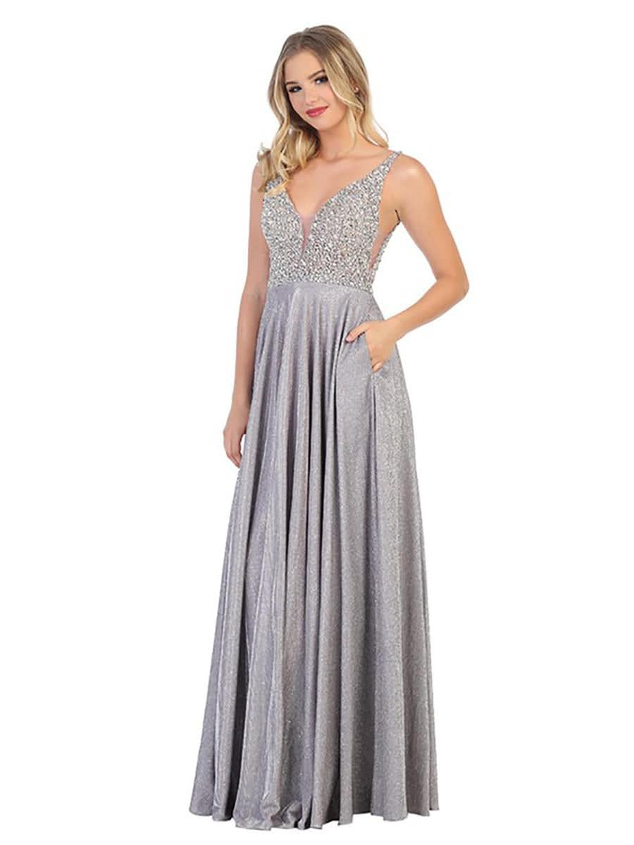 Cindy Collection 50403 Shimmering A Line Dress - NORMA REED