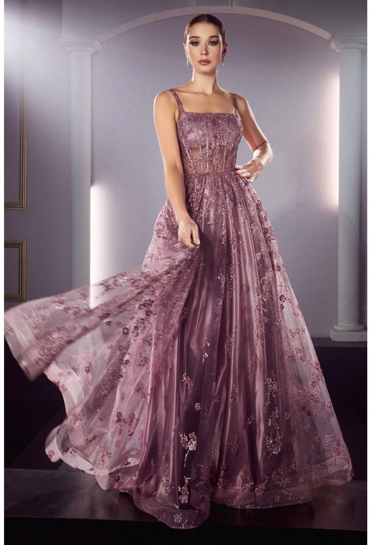 Cinderella Divine J840 Stunning Floral Gown - NORMA REED